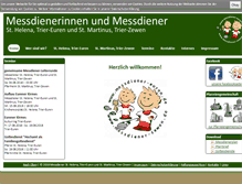 Tablet Screenshot of messdiener-euren.de